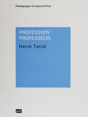 cover image of Profession professeur